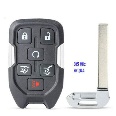 For GMC YUKON Chevrolet Suburban Tahoe 13580802 6 Buttons HYQ1AA 315Mhz Keyless Car Smart Key Fob