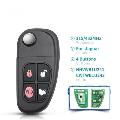 4 Buttons NHVWB1U241 ID60 Chip Car Key Fob Flip Remote Key 433Mhz