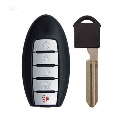 3 Buttons Original Size Plastic + Metal Car Key Remote Key Fob for Nissan Replacement