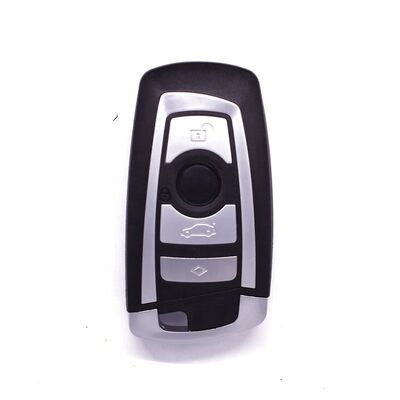 4 Buttons Car Key Shell with Emergency Key and Plastic + Metal Construction for BMW