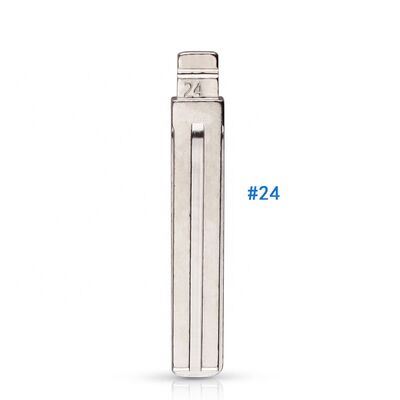 Metal Uncut KD Remote Key Blade Type #24 For G170 Emergency Key Blade