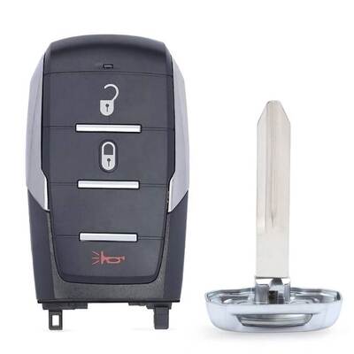 HN010241 2019-2020 RAM 1500 Pickup 2+1 Key ASK433.92 Frequency Smart Remote Key / PCF7939M / HITAG AES / 4A CHIP / FCC ID: OHT-4882056 / CY24