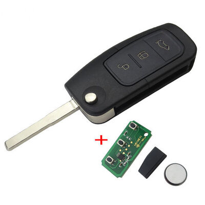 3 Buttons 433 mhz ID60/4D60 Chip Folding Flip Fob Remote Car Key For Ford Focus Mondeo Fiesta