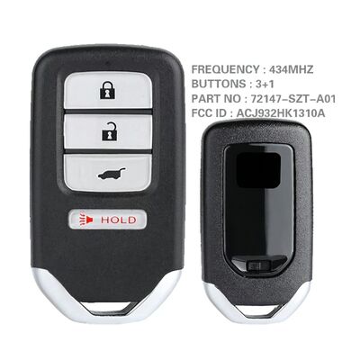 HN007253 4 Button Smart Remote Car Key 434MHZ FCC ID ACJ932HK1310A / 72147-SZT-A01
