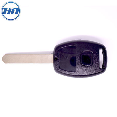 Black Plastic + Metal Original Size Car Key Fob Remote Shell Case Replacement for Honda