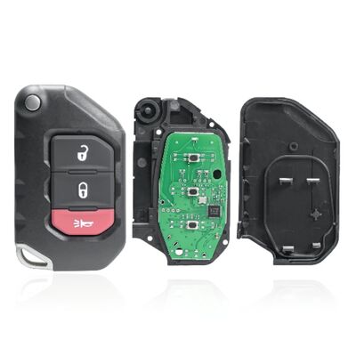 HN010232 3 Button Flip Keyless Entry Remote Key With Jeep Wrangler 2018 - 2020 Gladiator 2020
