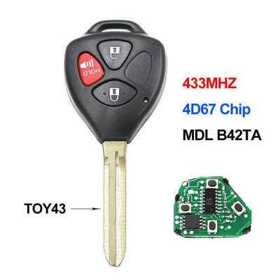3-Button Smart Key For Toyota Hilux 2005 -2010 FCC ID: B42TA