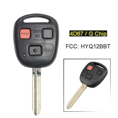 3 buttons Car Key for 2010-2015 FJ Cruiser FCC ID: HYQ12BBT
