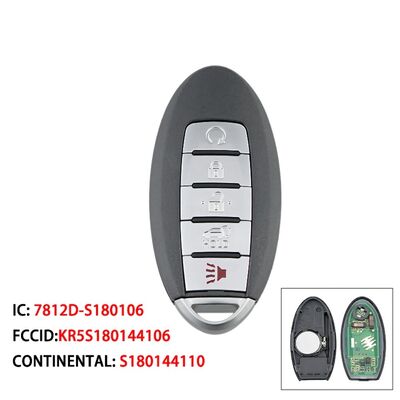HN006207 S180144110 Smart Car Remote Key 5 Buttons 433.92mhz For Nissan Rogue 2017 2018