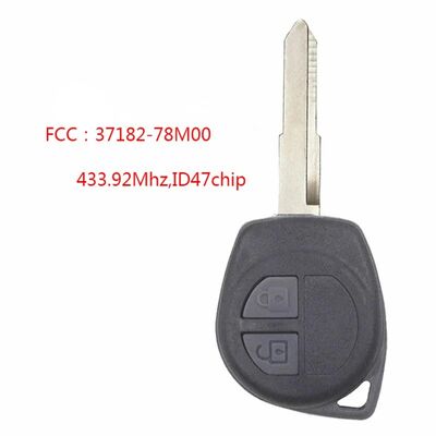 2 Buttons 433.92Mhz ID47 Chip Hu87 Uncut Blade For Suzuki FOB 37182-78M00 T79M0 Delphi