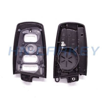 4 Buttons Car Key Shell with Emergency Key and Plastic + Metal Construction for BMW