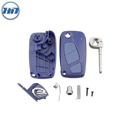Panfa Croma Bravo SIP22 Key Blade Folding Flip Remote Key Fob For Fiat Blue Car Key 3 Buttons