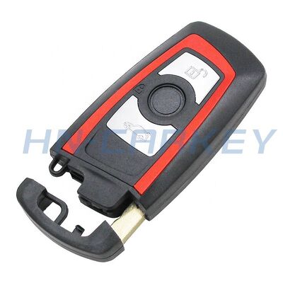 Red Keyless 3b uttons Smart Remote Replacement Shell Case Cover With Uncut Blade