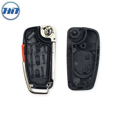 3+1 Buttons Filp Car Remote Key Case For Audi Black Color