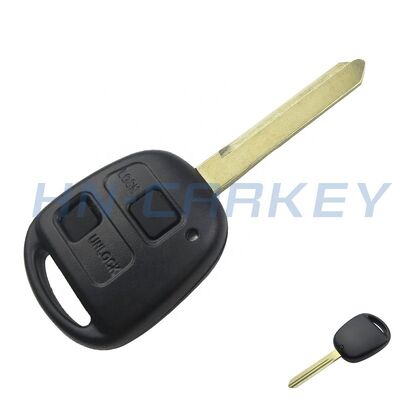 2/3 Button Uncut Blade Toy47 With Rubber Pad Car Key Shell