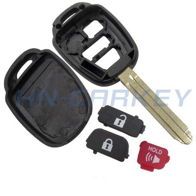 Remote car key shell case with 2+1button uncut blade key