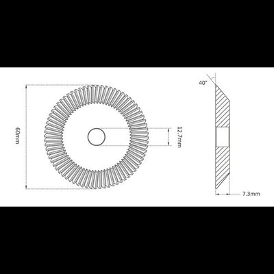 P-1765 Single Angle Key Machine Milling Cutter For 218-D 218-A 218-B