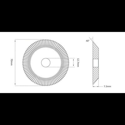 Key Machine Single Angle Milling Cutter HSS-Co HSSM35 P-1766