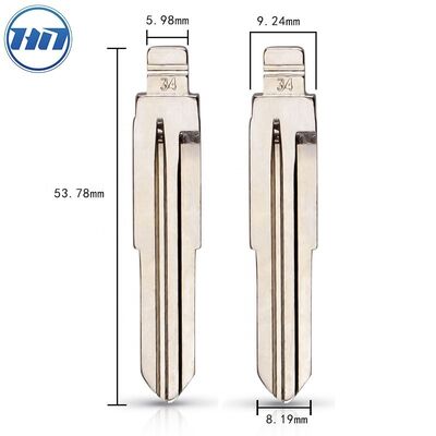 Metal Uncut KD Remote Key Blade Type #34 Emergency Blade For K-A Rio H-Yundai Accent HYN10
