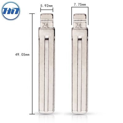 Metal Uncut KD Remote Key Blade Type #24 For G170 Emergency Key Blade