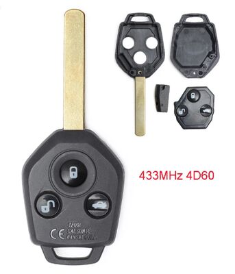 433MHz 4D60 Remote Car Key with 3 Buttons for Subaru Outback and Forester 2011-2012