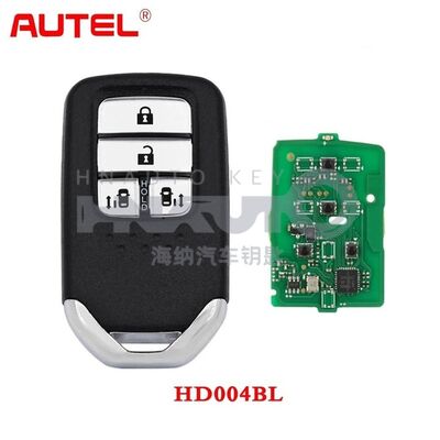 Autel MaxiIM IKEY HD004AL HD004BL HD005AL Programmable Blank Key, 4/5 Buttons Honda Keyless Entry Remote 315/415MHz 40M/130FT, Work with KM100(X) IM508S IM608S II IM608 PRO II