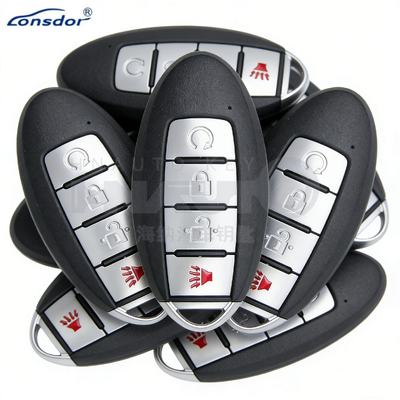 Lonsdor NS30-02 Nissan Style 4-Button Universal Smart Key | ID46/ID47/ID4A | Adjustable Frequency