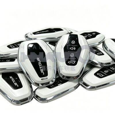 Original Smart Chery Jetour 433MHz 4 Buttons  4A Chip keyless FOB replacement car key  SUV White color