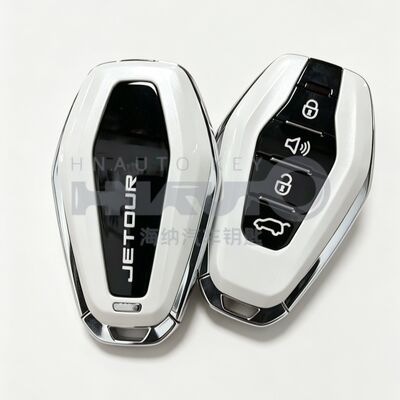Original Smart Chery Jetour 433MHz 4 Buttons  4A Chip keyless FOB replacement car key  SUV White color