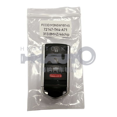 2009-2014 TL  Smart Remote Key Fob  3+1 bottons FSK313.8mhz  / PCF7945A / HITAG 2 / 46 CHIP / FCC ID: M3N5WY8145 / HON66