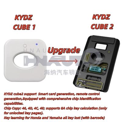 KYDZ Cube 2: All-in-One Automotive Key Programmer with Renew, Chip Duplication & Frequency Test