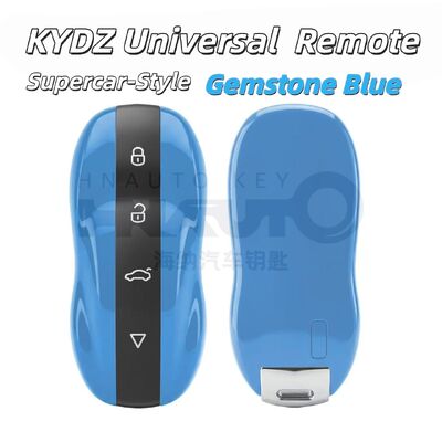 KYZD Supercar-Style Smart Key Remote | Universal 4-Button Smart Key Shell for Auto Locksmiths, Compatible with Most Keyless Entry Vehicles