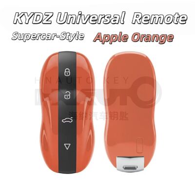 KYZD Supercar-Style Smart Key Remote | Universal 4-Button Smart Key Shell for Auto Locksmiths, Compatible with Most Keyless Entry Vehicles