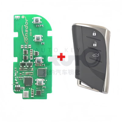 Lonsdor New Arrival 3/4 Buttons LT21-07 PCB Board Smart Key for 2025+ Le-xus 8AB6 Chip 314/315/433/434MHZ Board No.6100 For K518/KW100/K518PRO