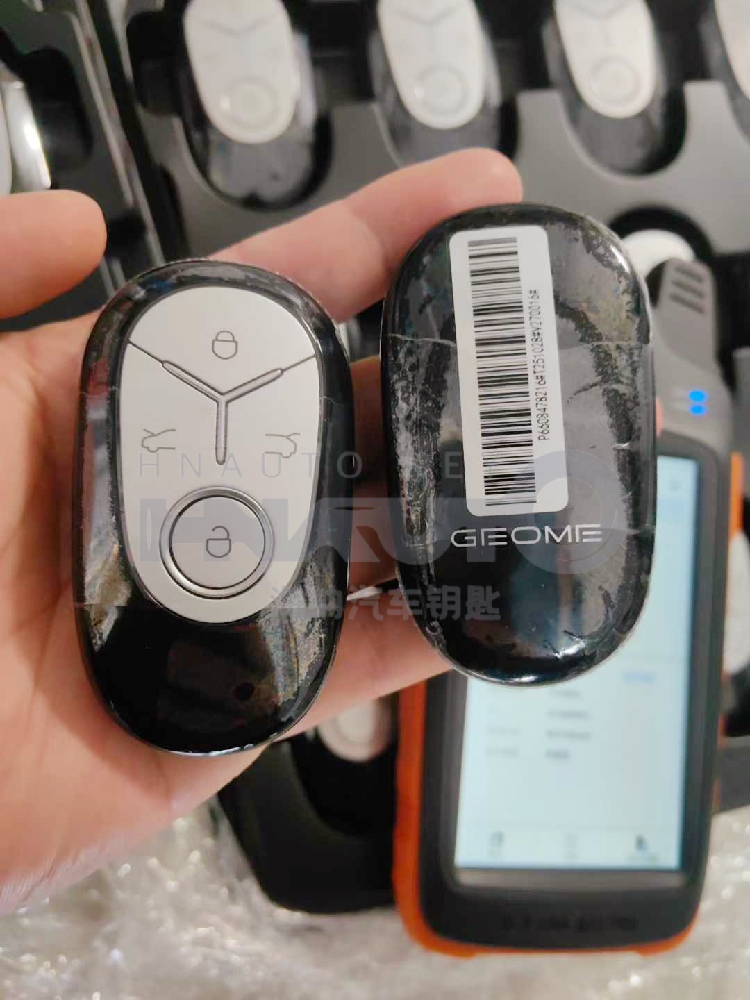 Geely Smart Key Shell Original OEM Geely Geome Car Smart Remote Key Keyless 433Mhz 47 Chip 4A ...