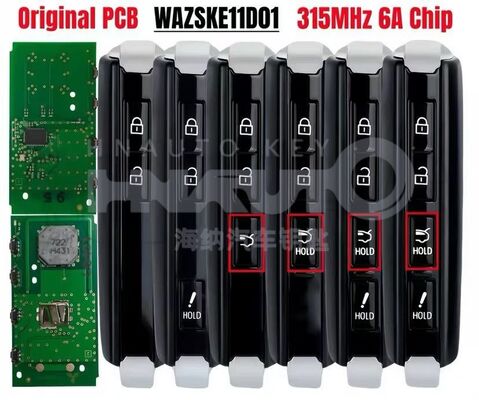 PCB WAZSKE11D01 315MHz 6A ชิป สมาร์ทรีโมทกุญแจสำหรับ Mazda 3/CX-30/CX-50/CX-90 (2019-2023) | 2/3/4 ปุ่ม
